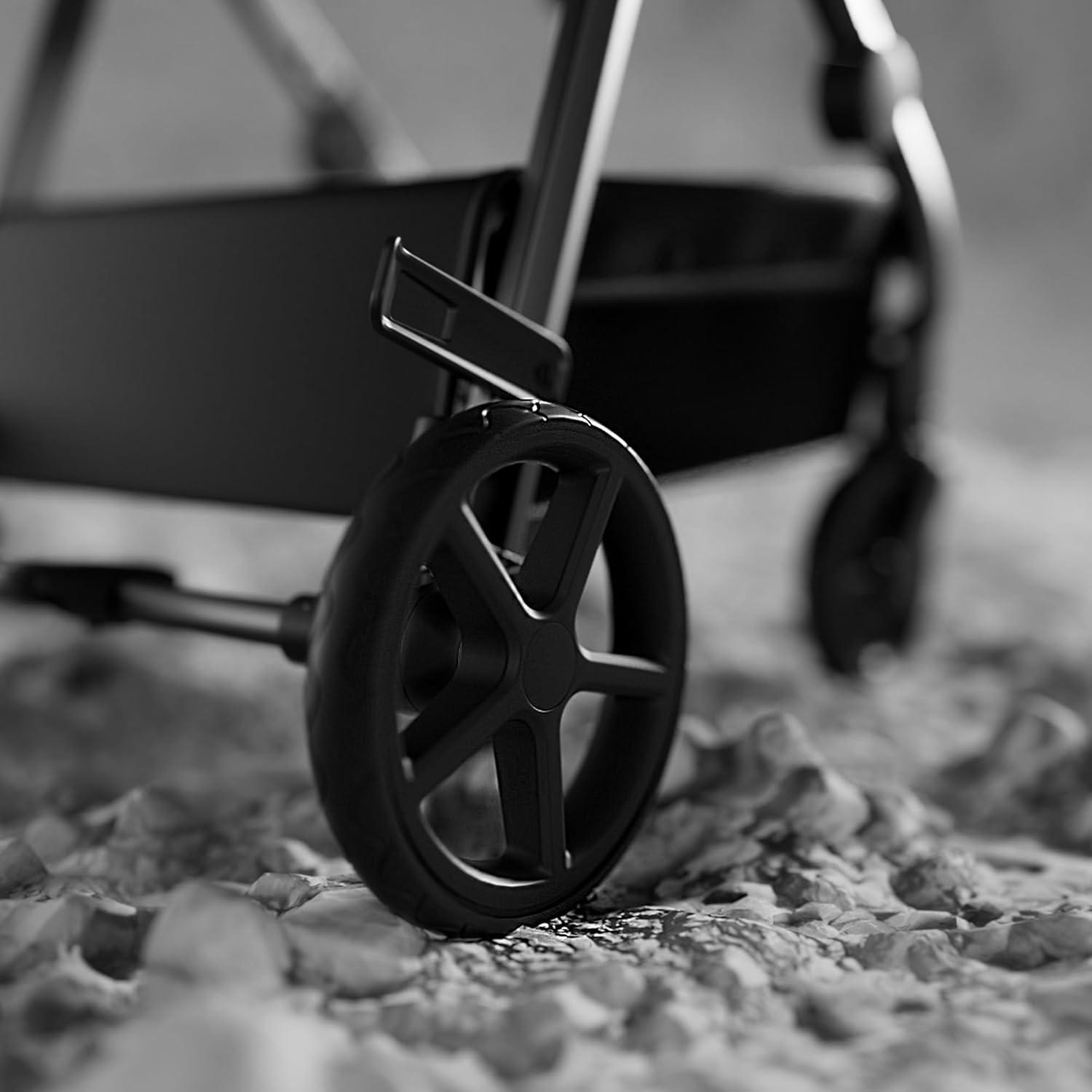 imageMompush Meteor2 Baby Stroller 2in1 with Newborn Mode Compatible with Infant Car Seat Adapter Included FullSize Bassinet Strollers for Family OutingsNavy Blue