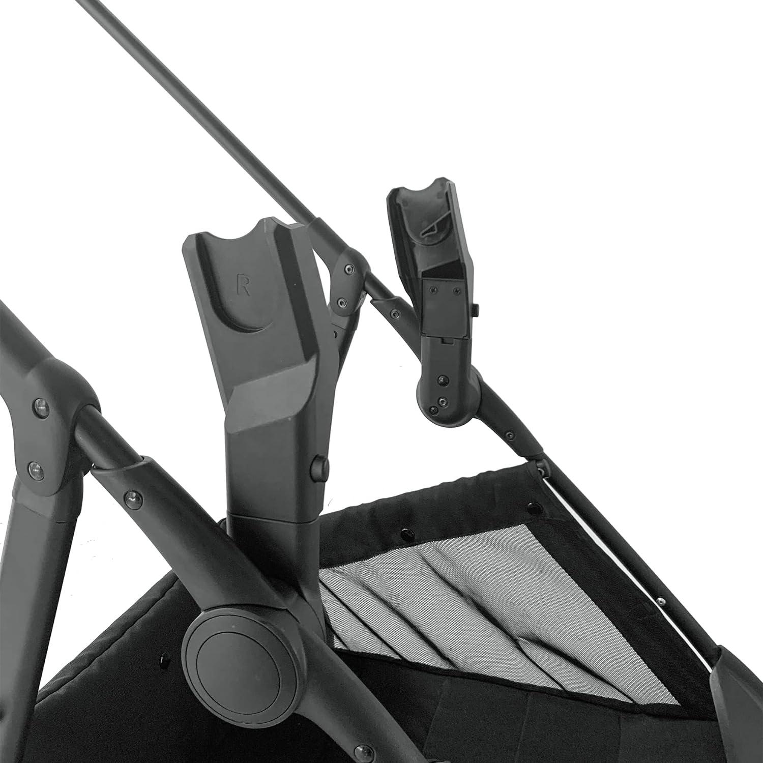 imageMompush Wiz Stroller Car Seat Adapter Connect MaxiCOSI and Nuna Specific Models Car Seat to Mompush Wiz Stroller Only