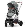 imageMompush Ultimate2 Baby Stroller Premium Convertible FullSize Stroller for Toddler Reversible Seat with One Hand Recline Adjustment Car Seat Adapter IncludedGrey