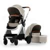 imageMompush Ultimate2 Baby Stroller Premium Convertible FullSize Stroller for Toddler Reversible Seat with One Hand Recline Adjustment Car Seat Adapter IncludedKhaki