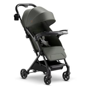 Mompush Lithe V2 Lightweight Travel Stroller, Compact Foldable Baby Stroller with Travel Bag, One-Hand Fold Stroller, Snack Tray, Mechanical Recline Seat, Airplane-Ready, UPF 50+ Canopy & Rain Cover(Forest)