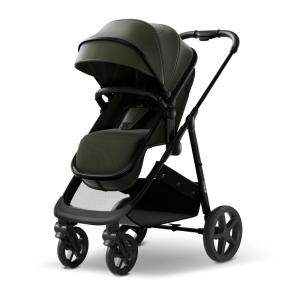 Mompush Wiz 2 in 1 Baby Stroller with Bassinet Mode, Convertible Infant Stroller for Newborn and Toddler with Reversible Seat and Large UPF 50+ Canopy(Forest)