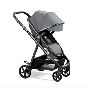 Mompush Wiz 2 in 1 Baby Stroller with Bassinet Mode, Convertible Infant Stroller for Newborn and Toddler with Reversible Seat and Large UPF 50+ Canopy(Grey)