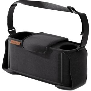 mompush Stroller Organizer with Shoulder Strap, Large Storage Space and Cup Holder, Stroller Accessories Fits for Popular Strollers(Rectangular)